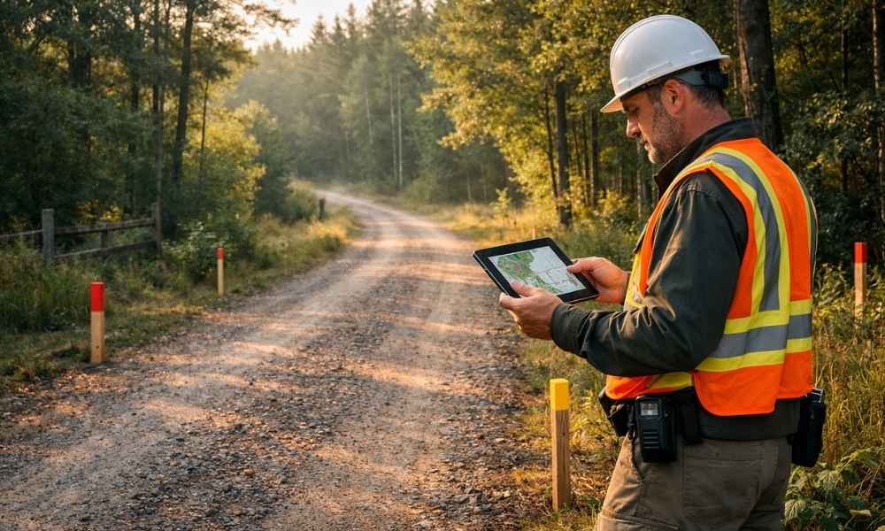 Survey companies near me private road access - ALTA SURVEY Maine Survey companies near me evaluating private road access for a rural property survey